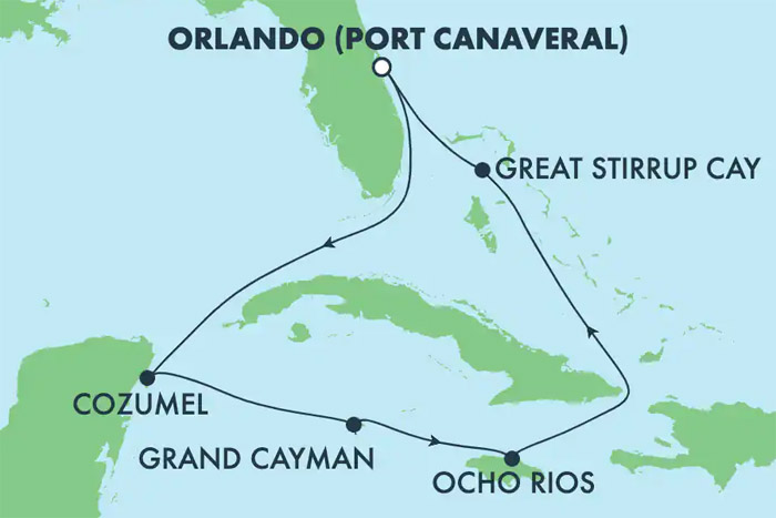cruise from port canaveral to mexico